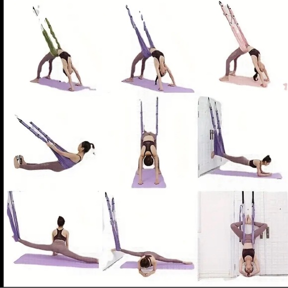 YOGA SWING Premium Aerial, Acrobatic Anti gravity Yoga swing kit NWOT - Picture 3 of 3